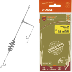 Готовый монтаж Карп ORANGE #4 Spring Leadcore для бойлу