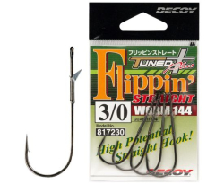 Крючок Decoy Worm144 Flippin Straight № 1/0 5шт