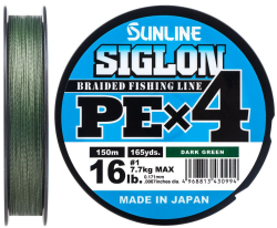Шнур Sunline Siglon PE x4 150m (темн-зел.)
