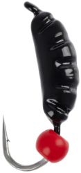 Мормышка вольфрамовая Viking Fishing Shrimp+bead 0.37g 7mm Black+R (1шт)