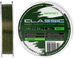 Леска Brain Classic Carp Line (3D camo) 300m