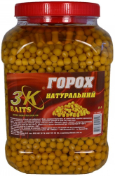 Горох 3KBaits Натуральний 3L