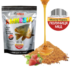 Прикормка Fanatik AMNESIA «Монстр-Карась» Мед-Клубника 1kg