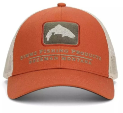 Кепка Simms Double Haul Icon Trucker Simms Orange
