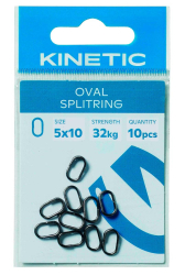 Кольцо заводное Kinetic Oval Splitring 4X8mm 10шт