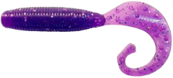 Силикон Reins Fat G-Tail Grub 4" 567 Lilac Silver&Blue Flake (10шт/уп)