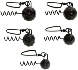 Набор грузов Fanatik Штопор с застежкой Black - 14g (5шт)
