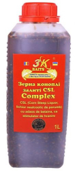 Зерна конопли 3KBaits залитые в CSL Complex 1L