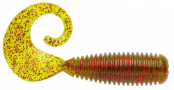 Силикон Lunker City Monkey Grub 4" #144 Watermelon Red Flake 1шт