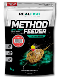 Прикормка Real Fish Premium Series Method Feeder FruitMix Фруктовий Мікс 0.8kg
