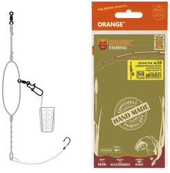 Готовий монтаж Фідер ORANGE #59 Symetric Loop Fluorocarbon