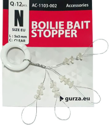 Стопор для фиксатора бойла Gurza Boilie Bait Stopper Clear 5x3mm #N 12
