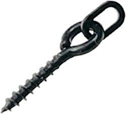Сталевий гвинт для фіксації Gurza Boilie Screw With Oval Rig Ring #S 6шт