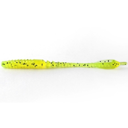 Силикон FishUp ARW Worm 2" (12шт) #055 - Chartreuse Black