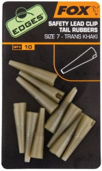 Конус Fox Edges Size 7 Lead Clips Tail Rubbers Khaki 10шт
