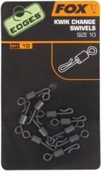 Вертлюг швидкознімний Fox Edges Kwik Change Swivels Size 7 x 10