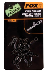 Вертлюг быстросъемный Fox Edges Kwik Change Inline Swivel №7 8шт