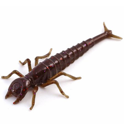 Силикон FishUp Diving Bug 2" (8шт) #050 - Green Pumpkin Brown Red & Purple