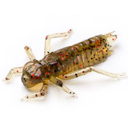 Силікон FishUp Dragonfly 1" (10шт) #045 - Green Pumpkin Red & Black