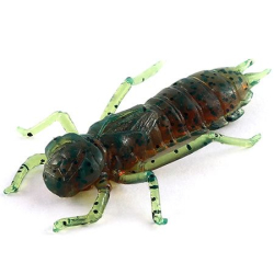 Силікон FishUp Dragonfly 1.5" (8шт) #017 - Motor Oil Pepper