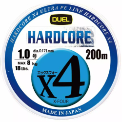 Шнур Duel Hardcore x4 200m 5Color Yellow Marking