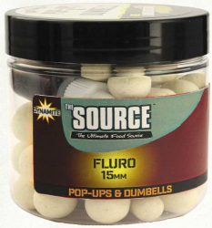 Бойли Dynamite Baits Fluro Pop-Ups & Dumbells Source White 15mm