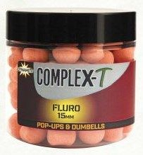 Бойлы Dynamite Baits Fluro Pop-Ups & Dumbells CompleX-T 15mm