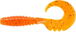 Силикон FishUp Fancy Grub 2.5" (10шт) #049 - Orange Pumpkin Black