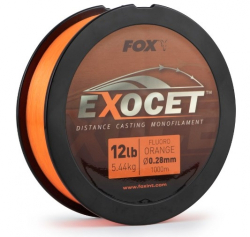 Волосінь Fox Exocet Fluoro Orange 1000м 0,26мм 4,9 кг