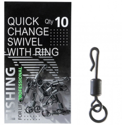 Вертлюг ПрофМонтаж швидкознімний з кільцем 10шт/уп