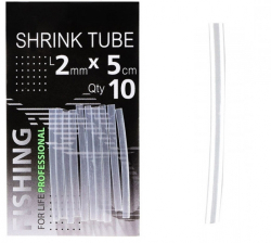 Трубка термозбіжна ПрофМонтаж прозора 2mm. L-5cm, 10шт/уп