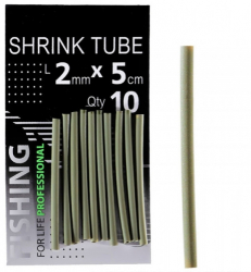 Трубка термозбіжна Профмонтаж Зелена 1.5mm 5cm 10шт/уп