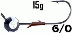 Джиг-головка с фиксатором Fanatik "Заноза" 6/0 15g 2шт