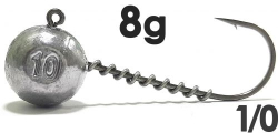 Джиг-головка Jigger с пружинкой кр. Jaxon (Korea) 1/0 8g