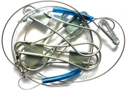 Кукан 5 застібок довжина 1.5м (Трос нержавіюча сталь 7x7 1.5mm) Україна