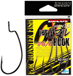Гачок Decoy Hook Worm 18 Monster Bass №6/0 4шт