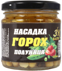 Насадка 3KBaits "Горох" Premium 200ml