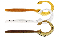 Силикон Westin Ned Worm Curl 12cm 3g Clear Water Mix 7 (5шт/уп)