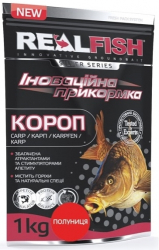 Прикормка Real Fish Короп "Полуниця" 1kg