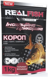 Прикормка Real Fish Короп "Кальмар-Восьминіг" 1kg