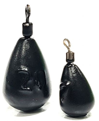 Груз Днепр-Свинец "Джиг-риг" капля черный