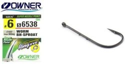 Гачок Owner 56538 Worm BH-Sproat