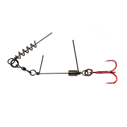 Savage Gear SS Corkscrew Stinger 3G 1X #2/0 31kg Red + Bn Diameter 2pcs