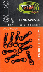 Вертлюг з кільцем Технокарп Ring swivel 10шт
