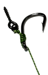 Повідець TECHNOCARP Method Hair Rigs with Screw-Гвинт 15lb Wide Gape Straight №8 2шт/уп