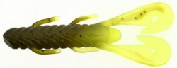 Силикон Gambler Burner Craw 4" Green Pumpkin Chartreuse 1шт