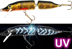 Воблер Jaxon HS Pike Fat UV 2-section 16cm 45g #BM