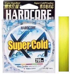 Шнур Duel Hardcore Super Cold X4 200m Hi-Vis Yellow