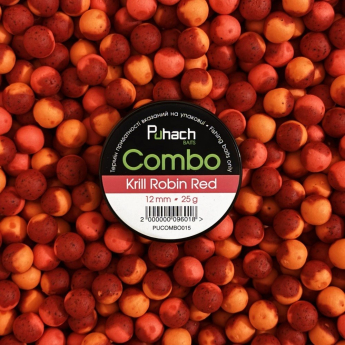 Бойлы Puhach Baits Combo 12mm - Krill Robin Red (Криль Робин Ред)