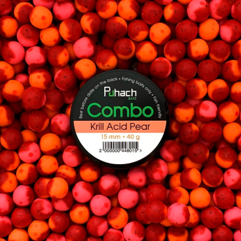 Бойлы Puhach Baits Combo 15mm - Krill Acid Pear (Криль Кислая Груша)